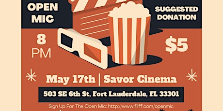 FLIFF After Hours: Open Mic @ Savor Cinema (Hosted by Timothy LaRoque)