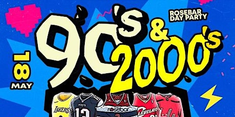 ROSEBAR DAY PARTY 2000's JERSEY PARTY OPEN BAR 4PM-5PM