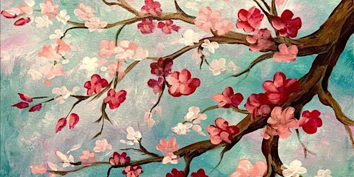Imagem principal do evento Pastel Cherry Blossoms - Paint and Sip by Classpop!™
