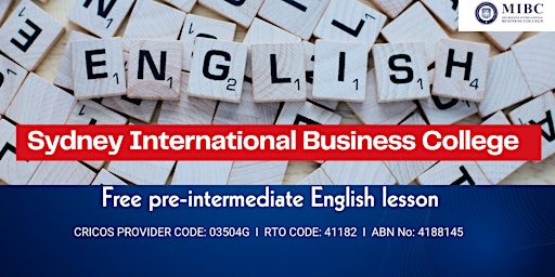 Free pre-intermediate English lesson primary image