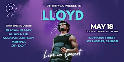 Imagem principal do evento Lloyd - Live in Concert
