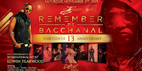 REMEMBER DE BACCHANAL - YOU CAN BUY AT THE DOOR primary image