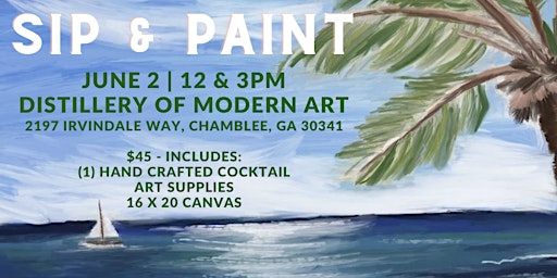 Beach Sip & Paint 12 PM primary image