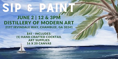Beach Sip & Paint 3PM primary image