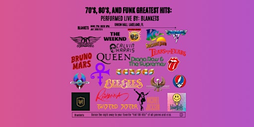 Blast from the Past: 80s Classics, Funk, 70s & Modern Hits Performed Live.