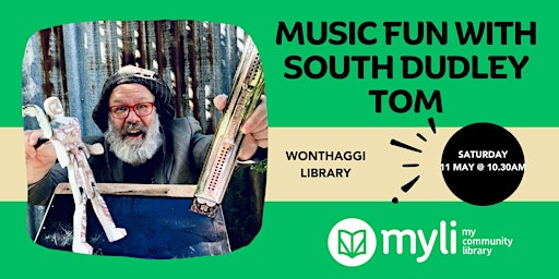 Imagem principal do evento Music Fun with South Dudley Tom @ Wonthaggi Library
