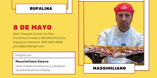Bufalina presenta: Degustación de la Pizza Romana por Massimiliano Saieva primary image