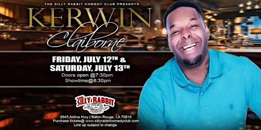 Primaire afbeelding van The Silly Rabbit Comedy Club Presents: Kerwin Claiborne