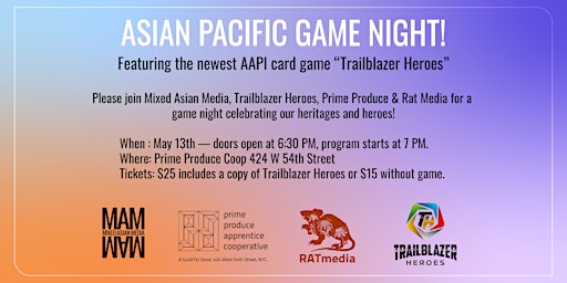Primaire afbeelding van Asian Pacific Game Night