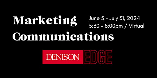 Imagen principal de Denison Edge Credential Program: Marketing Communications