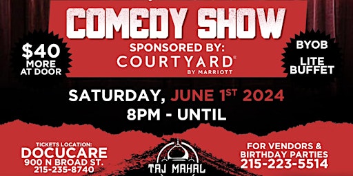 Imagem principal do evento Comedy Show Sponsored by Courtyard Marriot