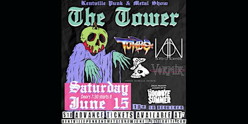 Kentville Punk & Metal Show - June 15 at The Tower primary image