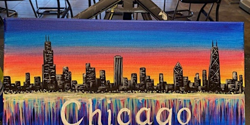 Imagen principal de Sunset Over Chicago - Paint and Sip by Classpop!™