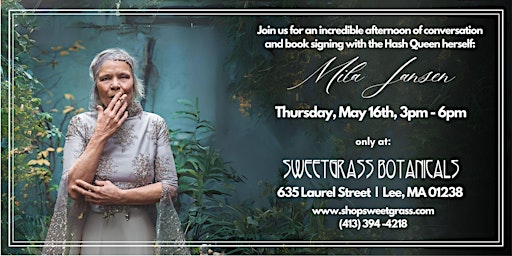 Mila Jansen Meet-and-Greet + Book Signing | Sweetgrass Botanicals - Lee, MA primary image