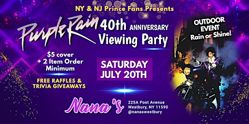 Immagine principale di Purple Rain 40th Anniversary Viewing Party 