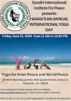 Imagen principal de Hawaii's 6th Annual International Yoga Day