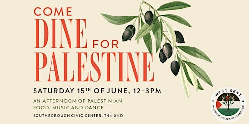 West Kent Come Dine for Palestine  primärbild