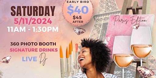 Mother's Day Brunch Sip & Paint: Paris Edition primary image