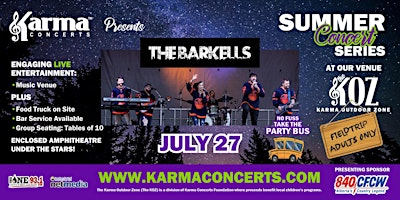 Karma Concerts Adult Bus Field Trip with The Barkells July 27th primary image