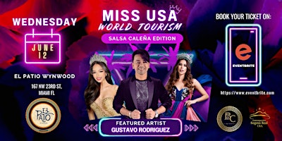 Imagem principal do evento 2024 MISS USA WORLD TOURISM Salsa Caleña Edition !!