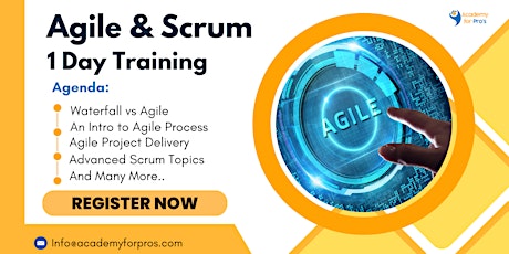 Agile & Scrum 1 Day Training in New York City, NY on May 14th, 2024