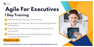 Imagen principal de Agile For Executives 1 Day Training in New Braunfels, TX on Jun 21st, 2024