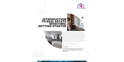 Immagine principale di Introduction to Real Estate Investing: Getting Started 