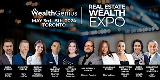 Imagem principal do evento Real Estate Wealth EXPO - Toronto, ON [050324]