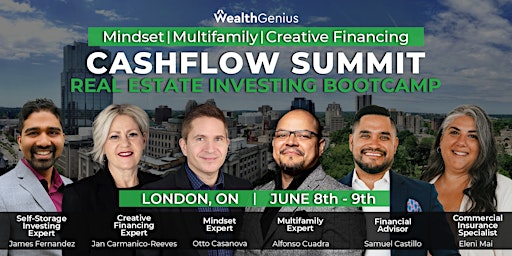 Primaire afbeelding van WealthGenius Real Estate Investing Cashflow Summit (London, ON) -[060824]
