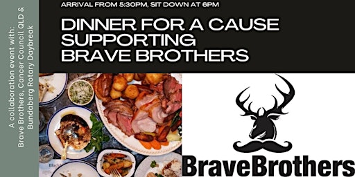 DINNER FOR A CAUSE- Supporting Brave Brothers  primärbild