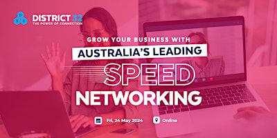 Imagen principal de Australia’s Leading Speed Networking Event – Online – Fri 24 May