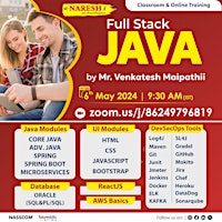Imagem principal do evento Top Full Stack Java Software Training Institute in Ameerpet  - NareshIT