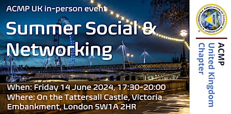ACMP UK Chapter Summer Social & Networking
