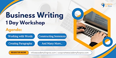 Primaire afbeelding van Business Writing 1 Day Workshop in New York City, NY on May 24th, 2024
