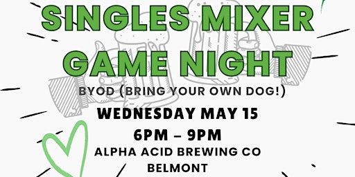 Singles Mixer Game Night (Bring your own dog!) primary image