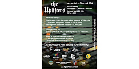 The Uplifters Giveback BBQ