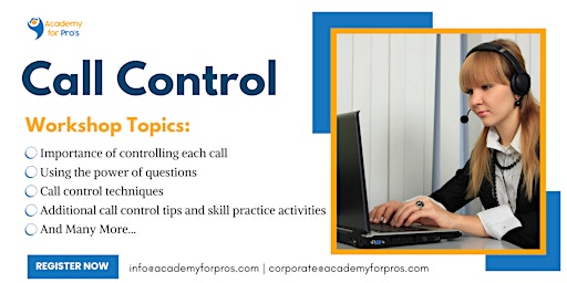 Call Control 1 Day Workshop in New York City, NY on May 28th, 2024  primärbild