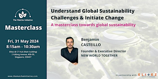 Imagem principal de Understand Global Sustainability Challenges & Initiate Change