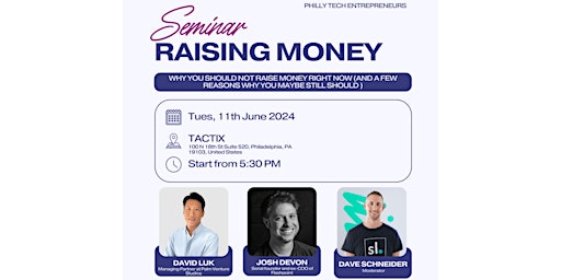 Imagem principal do evento Raising Money Seminar