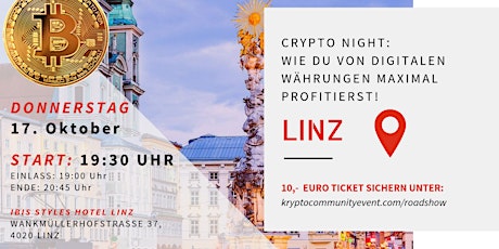 Hauptbild für Crypto Night: Wie Du Von Digitalen Währungen Maximal Profitierst!