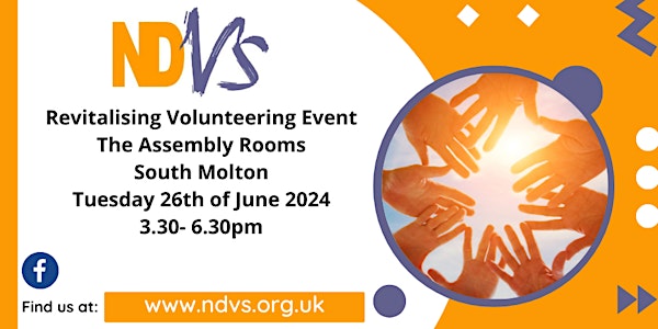 Revitalising Volunteer Event (South Molton) - Organisations Booking Form