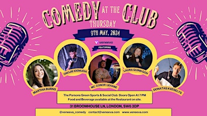 Thursday Stand Up Comedy - Comedy at the Club
