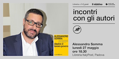 Imagem principal de LUNEDÌ DELL'ECONOMIA | Incontro con Alessandro Somma