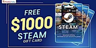 Free Steam Codes ⚡️⚡️ steam card generator no human verification  Today primary image