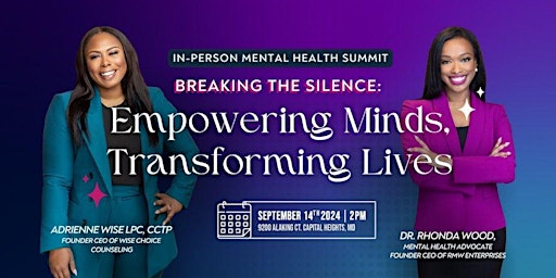 Immagine principale di BREAKING THE SILENCE: Empowering Minds, Transforming Lives 