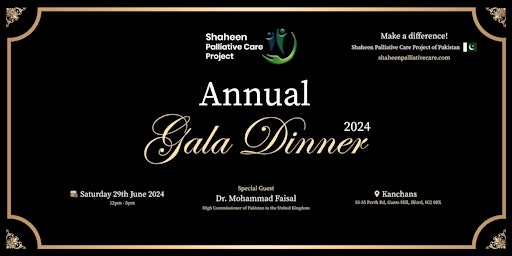 Primaire afbeelding van Shaheen Palliative Care Annual Gala Dinner 2024