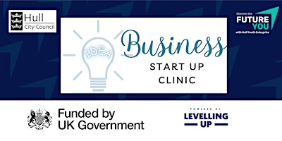 Primaire afbeelding van Business Start Up Clinic for people age 16-29 who live in Hull, by MC4C