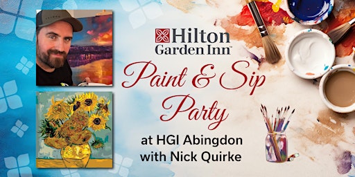 Imagem principal do evento Paint & Sip Party with Nick Quirke