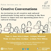 Folio Creative Conversations: Forest Arts Centre, New Milton primary image
