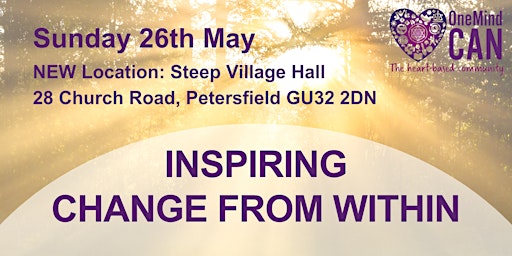 Image principale de OneMindCAN Monthly Event. Inspiring Change from Within on Sunday 26th May